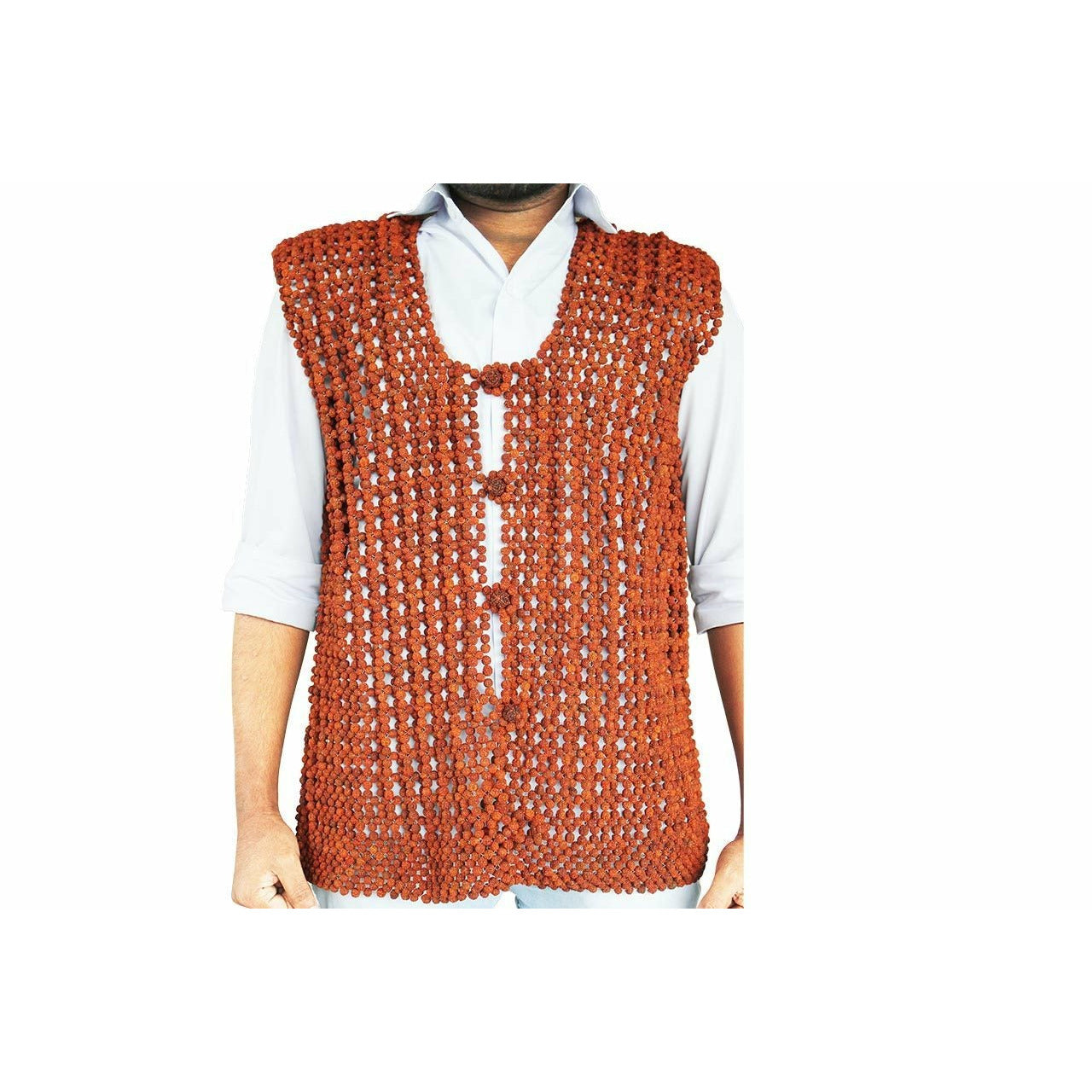 Unique - gilet de Rudrakshas pour une aura forte